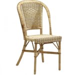 Chaise tresse en rotin beige