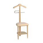 Chaise - valet de nuit en bois de hêtre naturel 105x45x41 cm Chaise - valet de nuit en bois de hêtre naturel 105x45x41 cm