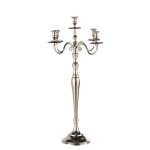 Chandelier 5 branches en mtal argent
