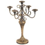Chandelier en métal doré 29x29x47. 5h Chandelier en métal doré 29x29x47. 5h