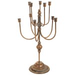 Chandelier en métal doré 36x35x60. 5h Chandelier en métal doré 36x35x60. 5h