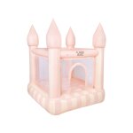 Chteau gonflable pvc avec gonfleur, rose