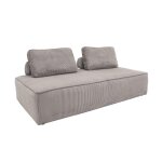 Chauffeuse 2 places pour canapé modulable gris clair Chauffeuse 2 places pour canapé modulable gris clair
