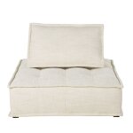 Chauffeuse pour canapé modulable beige sable Chauffeuse pour canapé modulable beige sable