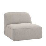 Chauffeuse pour canap modulable en tissu - naturel chin