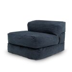 Chauffeuse dhoussable 70x190 cm bleu fonc