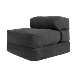 Chauffeuse dhoussable 70x190 cm gris fonc