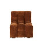 Chauffeuse nuage pour canapé modulable en textile velouté coloris bronze Chauffeuse nuage pour canapé modulable en textile velouté coloris bronze