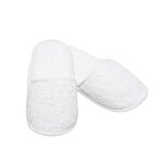 Chausson de bain en eponge blanc taille 38