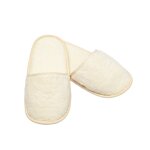Chausson de bain en eponge ivoire taille 39