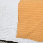 Chemin de lit en coton lav caramel 90x200 cm