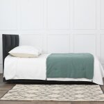 Chemin de lit gaze de coton lichen 90x200 cm