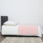 Chemin de lit gaze de coton poudre 90x200 cm