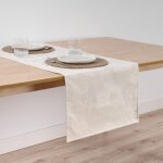 Chemin de table jacquard fil dor 45x140cm