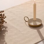 Chemin de table noël beige - doré 50x155 cm Chemin de table noël beige - doré 50x155 cm