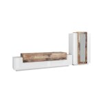 Chemin�e au bio�thanol 123x39h100 cm blanc