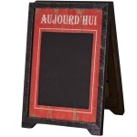 Chevalet de table ardoise 'aujourd'hui' 23x21. 5x33. 5cm