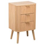 Chiffonnier 3 tiroirs en bois naturel