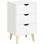 Chiffonnier 3 tiroirs design scandinave pitement bois pin blanc