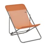 Chilienne jardin pliant multi - positions en acier orange l83xl62xh91 Chilienne jardin pliant multi - positions en acier orange l83xl62xh91