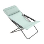 Chilienne pliante en acier bleu l93xl67xh88 Chilienne pliante en acier bleu l93xl67xh88