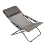 Chilienne pliante en acier marron l93xl67xh88 Chilienne pliante en acier marron l93xl67xh88