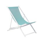 Chilienne pliante métal turquoise Chilienne pliante métal turquoise