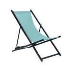 Chilienne pliante métal turquoise Chilienne pliante métal turquoise