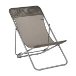 Chilienne pliante multi - positions en acier marron l83xl62xh91