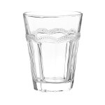 Chope en verre transparent