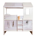 Ciel de lit superposé 105 coton blanc casita 70x189 / 164x133cm Ciel de lit superposé 105 coton blanc casita 70x189 / 164x133cm