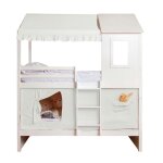 Ciel de lit superposé casita coton blanc 70x198 / 154x133cm Ciel de lit superposé casita coton blanc 70x198 / 154x133cm