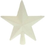 Cimier de sapin de nol toile blanche  paillettes