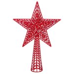 Cimier de sapin de nol toile rouge