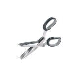 Ciseaux  herbes en plastique argent
