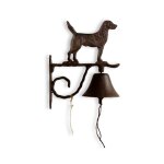 Cloche chien fonte marron Cloche chien fonte marron