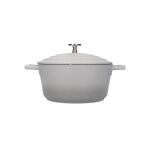 Cocotte 2. 5l en fonte d'aluminium gris 21 x 27. 9 x 14. 8