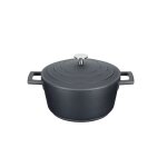 Cocotte 2. 5l en fonte d'aluminium noir
