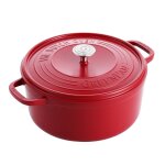 Cocotte 26 cm rouge en fonte aluminium
