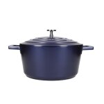 Cocotte 4l en fonte d'aluminium bleu 33 x 24. 8 x 17. 5 Cocotte 4l en fonte d'aluminium bleu 33 x 24. 8 x 17. 5