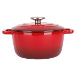 Cocotte en fonte, rouge, d 20 cm