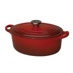 Cocotte ovale signature 29cm rouge en fonte