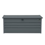Coffre de jardin en mtal anthracite 165 x 70 x 62 cm, 600 l