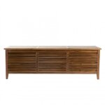 Coffre de jardin piscine en teck huil 200x55 cm
