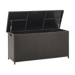 Coffre de rangement 126 cm 46 cm marron