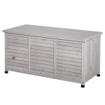 Coffre de rangement ext�rieur 283l bois gris