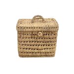 Coffre de rangement feuille de palmier osier naturel 20 x 25 Coffre de rangement feuille de palmier osier naturel 20 x 25