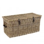 Coffre de rangement en kubu naturel 100cm