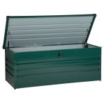 Coffre de rangement mtal 165 cm 70 cm vert fonc