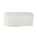 Coffre en tissu boucl cru